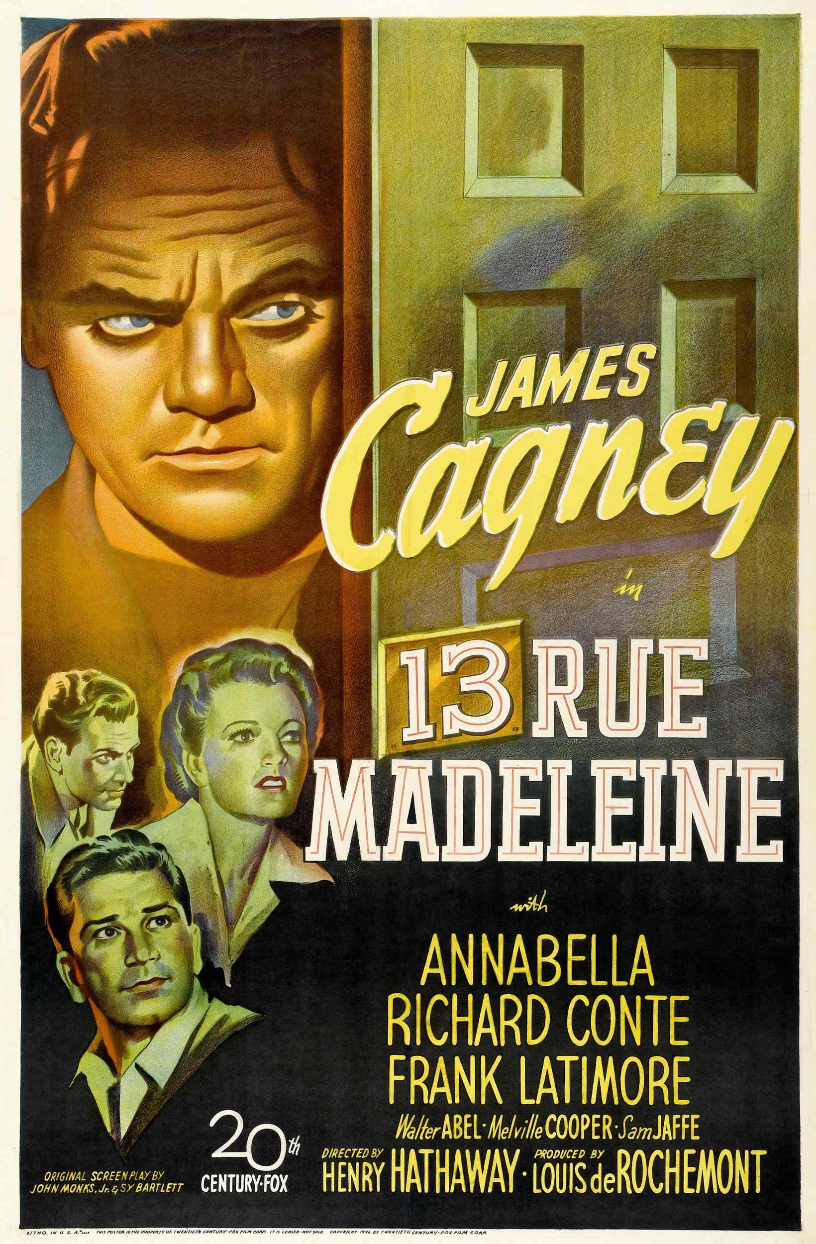 Смотреть фильм Дом 13 по улице Мадлен 1946 года онлайн