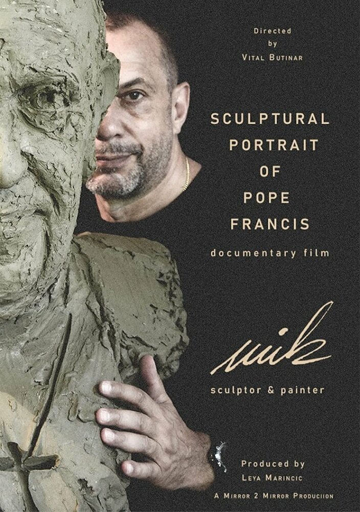 Sculptural Portrait of Pope Francis by Mik Simcic
